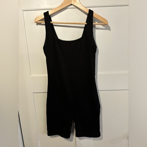 Bumpsuit The Cindy Maternity Romper Shorts One Piece, Black, Size S - Picture 4 of 7